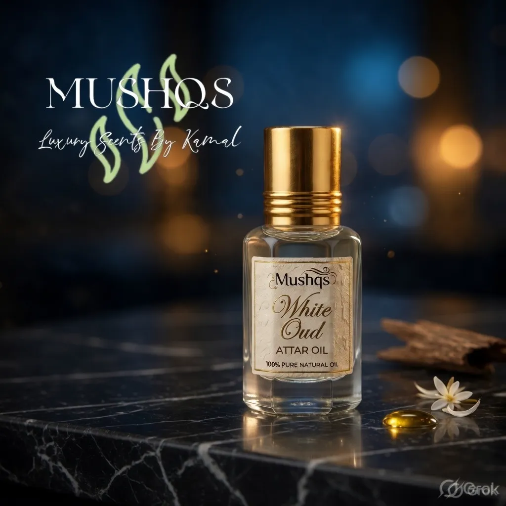 Mushqs White Oud Attar oil 6ml
