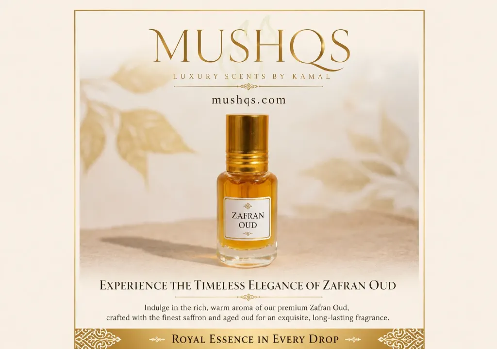 Mushqs Zafran Oud Attar Oil 6ml